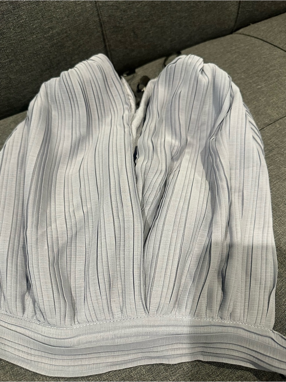 Forever 21 Light Blue Pleated Camisole Top